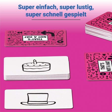 That's not a hat Kartenspiel für 3-8 Personen, Partyspiel, lustige Unterhaltung