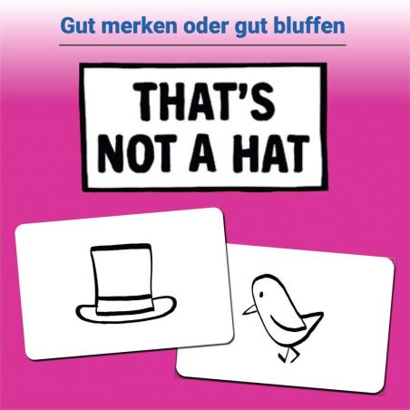 That's not a hat Kartenspiel für 3-8 Personen, Partyspiel, lustige Unterhaltung