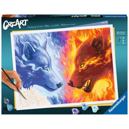 Malen nach Zahlen Fire & Ice – ab 14 Jahren Malen nach Zahlen Fire & Ice – ab 14 Jahren