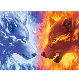 Malen nach Zahlen Fire & Ice – ab 14 Jahren