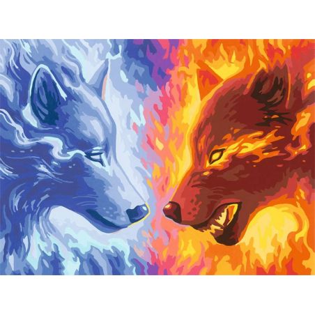 Malen nach Zahlen Fire & Ice – ab 14 Jahren Malen nach Zahlen Fire & Ice – ab 14 Jahren
