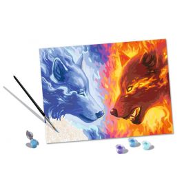 Malen nach Zahlen Fire & Ice – ab 14 Jahren
