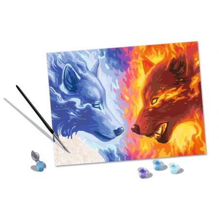Malen nach Zahlen Fire & Ice – ab 14 Jahren Malen nach Zahlen Fire & Ice – ab 14 Jahren