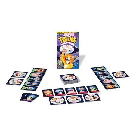 Twins - Karten-Reaktionsspiel, Spiel für Kinder und Familien ab 6 Jahren - G