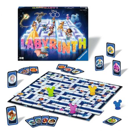 Disney 100 Labyrinth - Der Familienspiel-Klassiker für 2-4 Spieler ab 7 Jahren mi