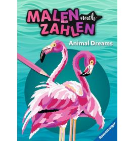 Ravensburger Malen nach Zahlen Animal Dreams - 64 Seiten - 24 Farben - Malbuch mit nummerierten Ausm