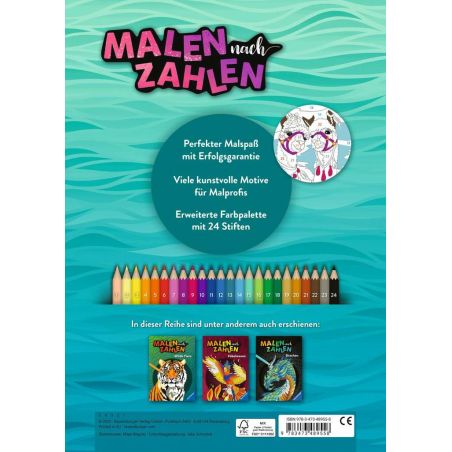 Ravensburger Malen nach Zahlen Animal Dreams - 64 Seiten - 24 Farben - Malbuch mit nummerierten Ausm
