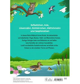 Ravensburger Mein großes Natur-Malbuch - heimische Waldtiere, Meerestiere, Vögel und Pflanzen zum Au