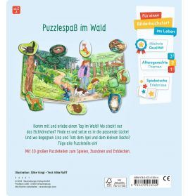 Mein großes Puzzle-Spielbuch: Wald