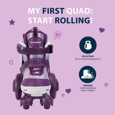 Rollskates my first Quad lavender Gr. 26-29 Rollskates my first Quad lavender Gr. 26-29