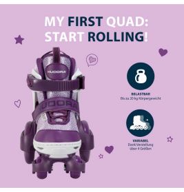 Rollerskates My First Quad, lavender, 30-33