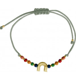 Armband mit Regenbogenanhänger vergoldet