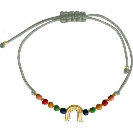 Armband mit Regenbogenanhänger vergoldet
