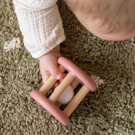 Roll-Rassel Holz pink