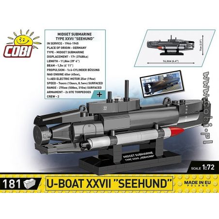 '181 PCS HC WWII/ 4846/ U-BOOT XXVII "SEEHUND