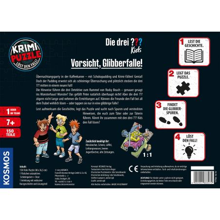 Krimi-Puzzle: Die drei ??? Kids - Vorsicht, Glibberfalle!