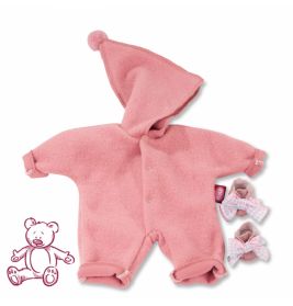 Babyanzug Zipfelmütze rosa,