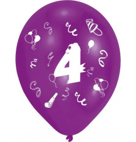 8 Latexballons 4 2-seitig bedruckt 25