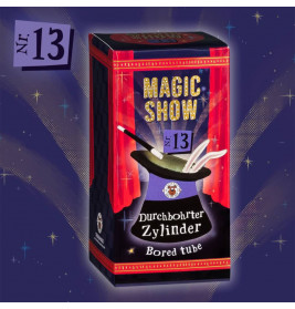 MAGIC SHOW Trick 13 Durchbohrter Zylinder Trick 13 von 18 ab 6 Jahren.