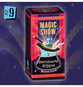 MAGIC SHOW Trick 9 Durchbohrte Münze Trick 9 von 18ab 6 Jahren.
