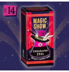 MAGIC SHOW Trick 14 Zauberkarten Etui Trick 14 von 18 ab 6 Jahren.