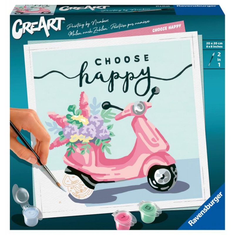 Malen nach Zahlen Choose happy – ab 12 Jahren