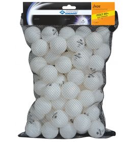 Tischtennisball Jade, Poly 40+ Qualität, 72 Stk. Im Meshbag, weiß
