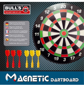 BULL'S Magnetic Dartboard mit 6 Pfeilen