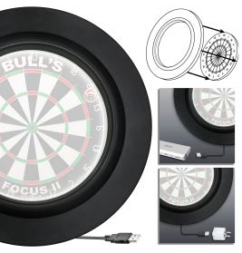 BULL'S Lightning LED PU Surround red