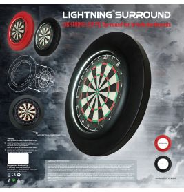 BULL'S Lightning LED PU Surround red