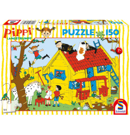 Puzzle 150 Teile Pippi VILLA Kunterbunt