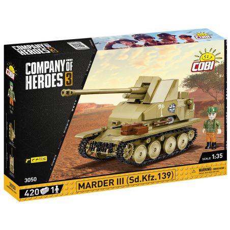 Cobi Marder III Bausatz, Company of Heroes 3 Edition, 420 Teile, Maßstab 1:35.