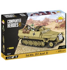 COBI Company of Heroes III 3049 - SD.KFZ. 251 Ausf.D. Halbkettenfahrzeug, 453 Bauteile