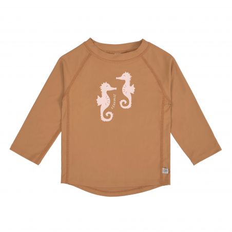 Langarm UV-Shirt Seahorse caramel, 62/68 - 98