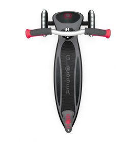 Globber Master lights schwarz/rot