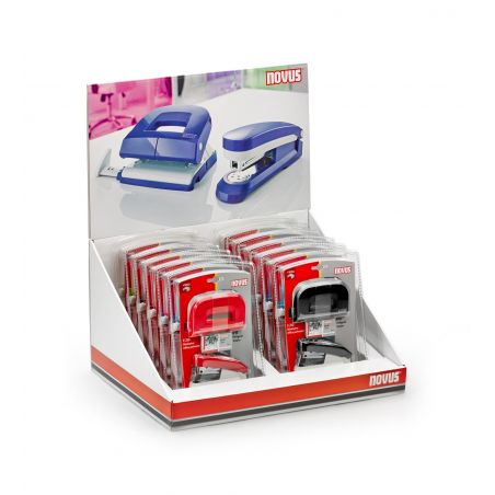 Set Bürolocher + Heftgerät farblich sortiert Set Bürolocher + Heftgerät farblich sortiert