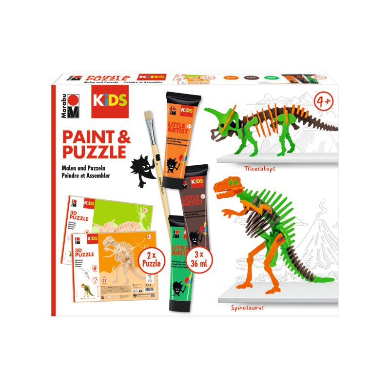 KiDS Little Artist Paint&Puzzle Dino