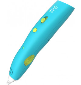 Blauer 3D-Druckstift mit grünen und gelben Tasten, seitlich mit myFirst beschriftet.