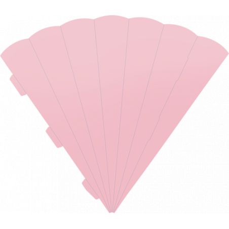 Schultüte eckig, 69 cm, rosa