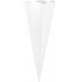 Schultüte eckig, 69 cm weiss