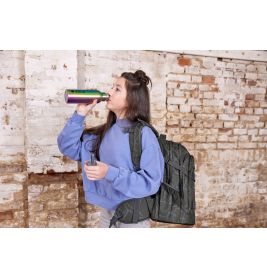 School Backpack Origin Bold Edges grey