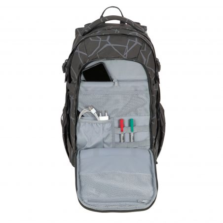 School Backpack Origin Bold Edges grey