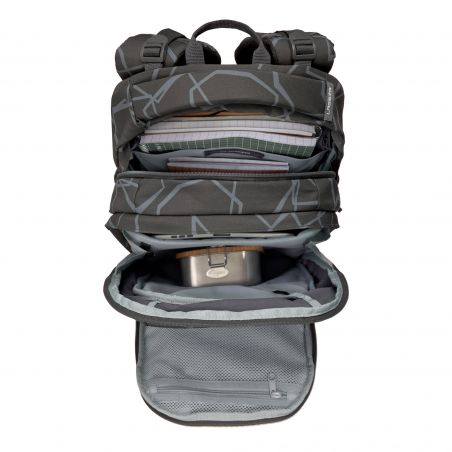 School Backpack Origin Bold Edges grey
