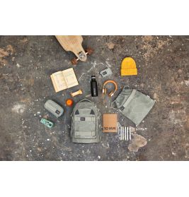 School Backpack Origin Bold Curve sage