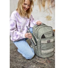 School Backpack Origin Bold Curve sage