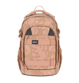 School Backpack Origin Bold Leaves caramel