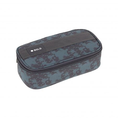 School Spacy Pencil Case Bold Spots blue