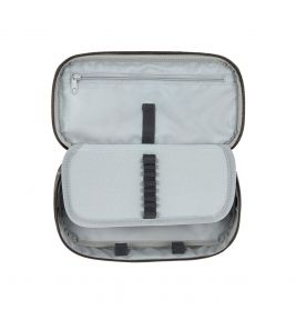 School Spacy Pencil Case Bold Edges grey