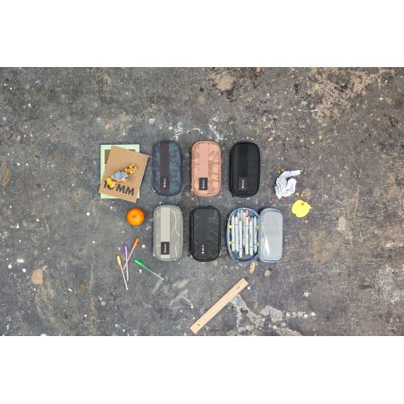 School Spacy Pencil Case Bold Edges grey