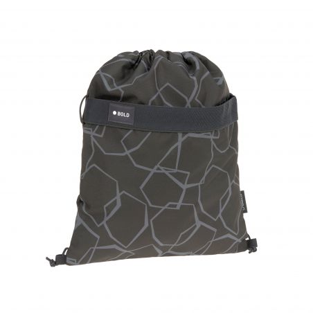 School String Bag Bold Edges grey